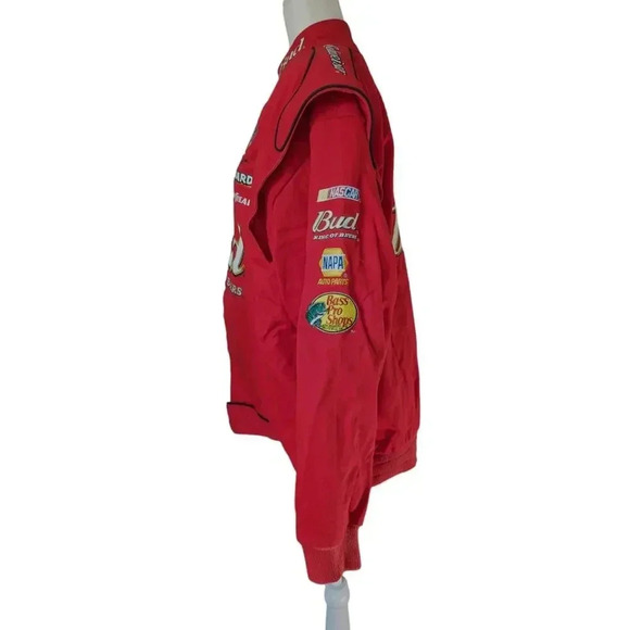 Vintage NASCAR Racing Jacket Size Small Dale Earnhardt Jr. Y2K - Picture 10 of 12
